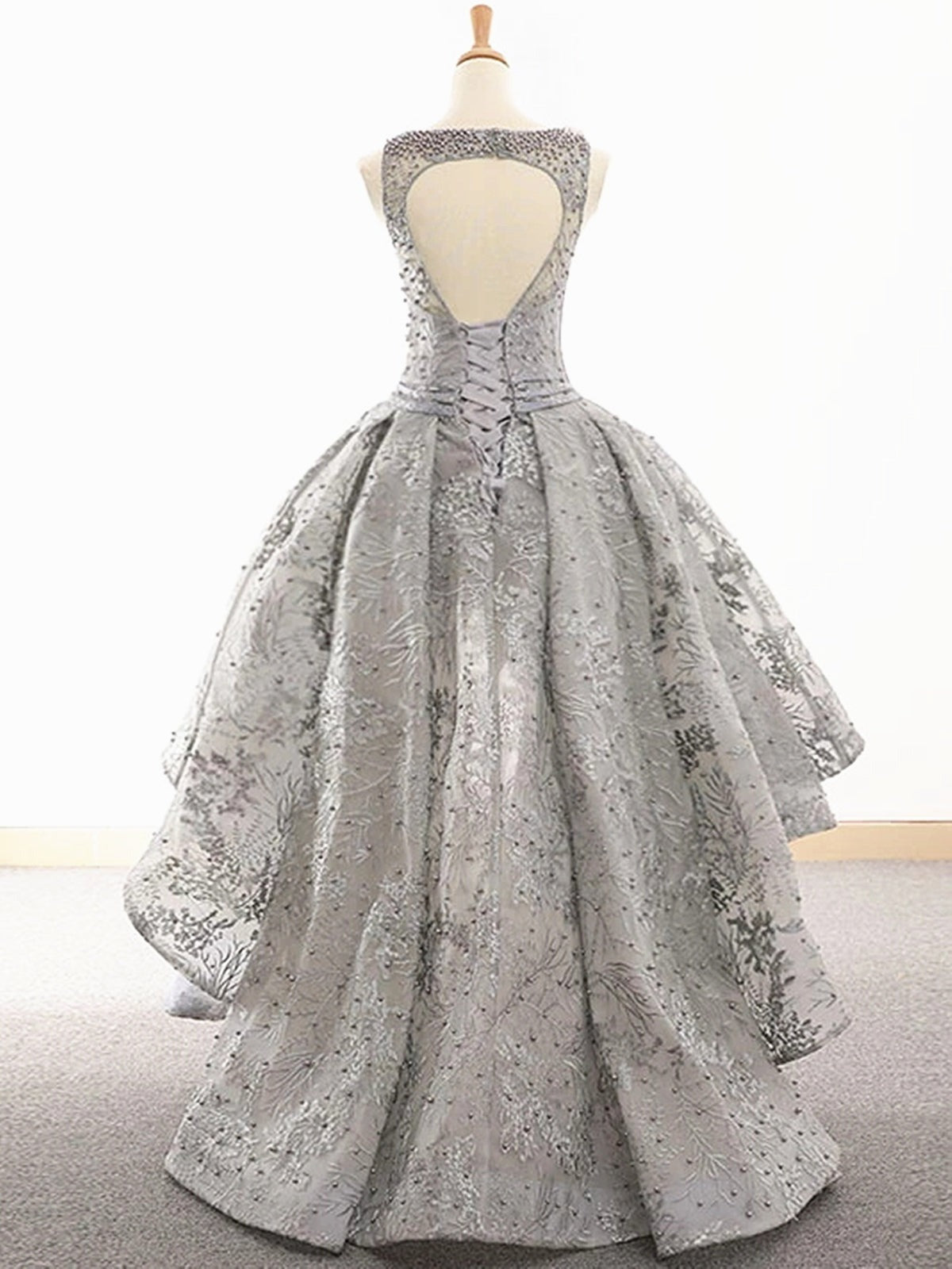 Lace High Low Prom,  Formal Graduation Homecoming