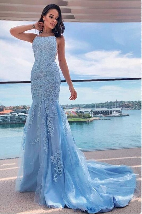 Halter Mermaid Prom Dress