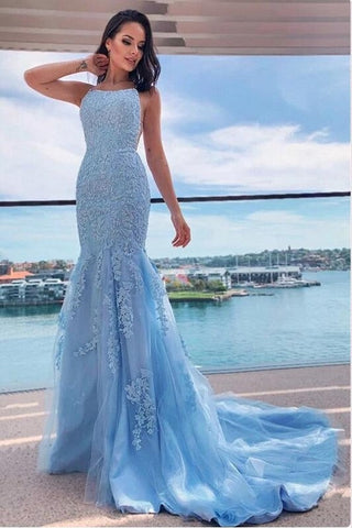 Halter Mermaid Prom Dress