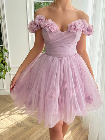 Short Corset Strapless Tulle Homecoming Dress