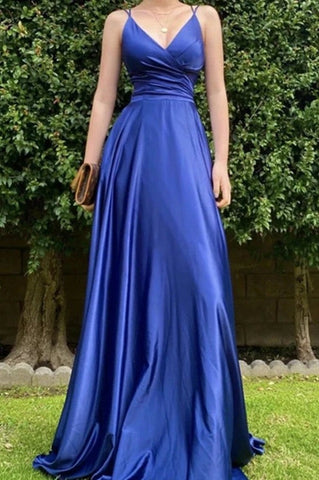 Long Prom Dress with String Back