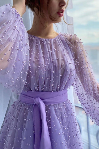 Long Sleeve Prom Dress ，Formal Dress