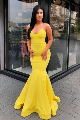 Long Sweetheart Mermaid Prom Dress