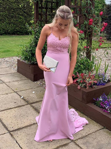 Mermaid  Lace Long Prom,Formal,Evening Dresses