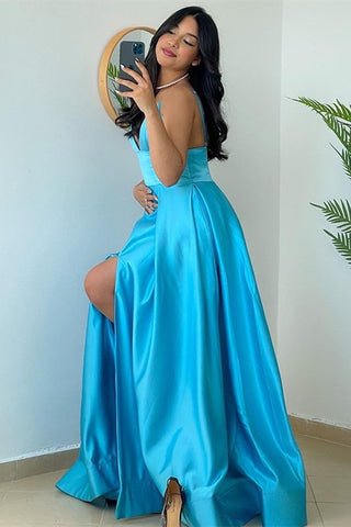 Dreamy Spaghetti Strap Prom Gown
