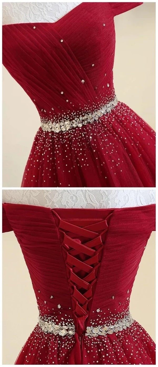Off Shoulder Sequins Long Prom, Formal,Evening Dresses