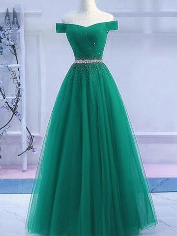 Off Shoulder Sequins Long Prom, Formal,Evening Dresses