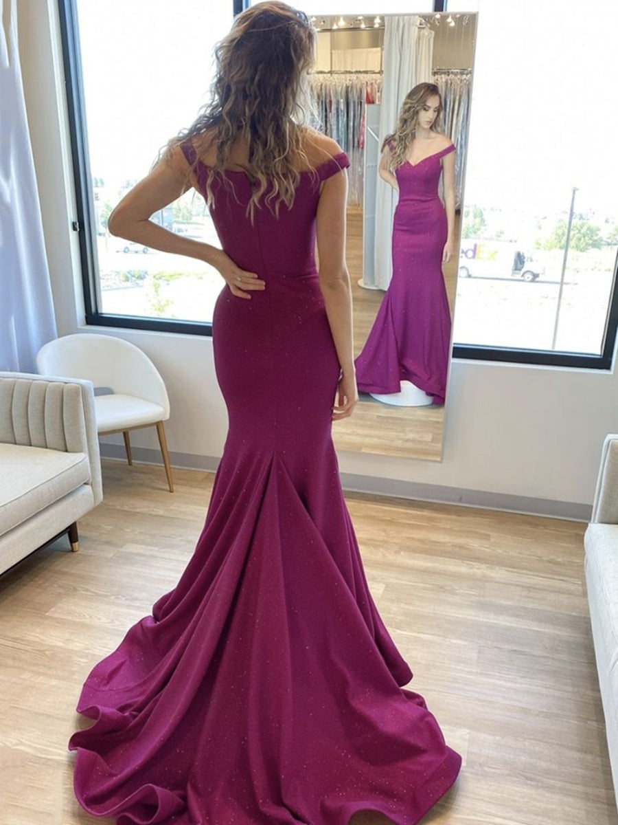 Mermaid Off the Shoulder  Long Prom,  Formal Evening Dresses