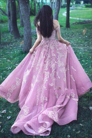 Pretty Off The Shoulder Tulle Princess Prom Dress ,Evening Dress