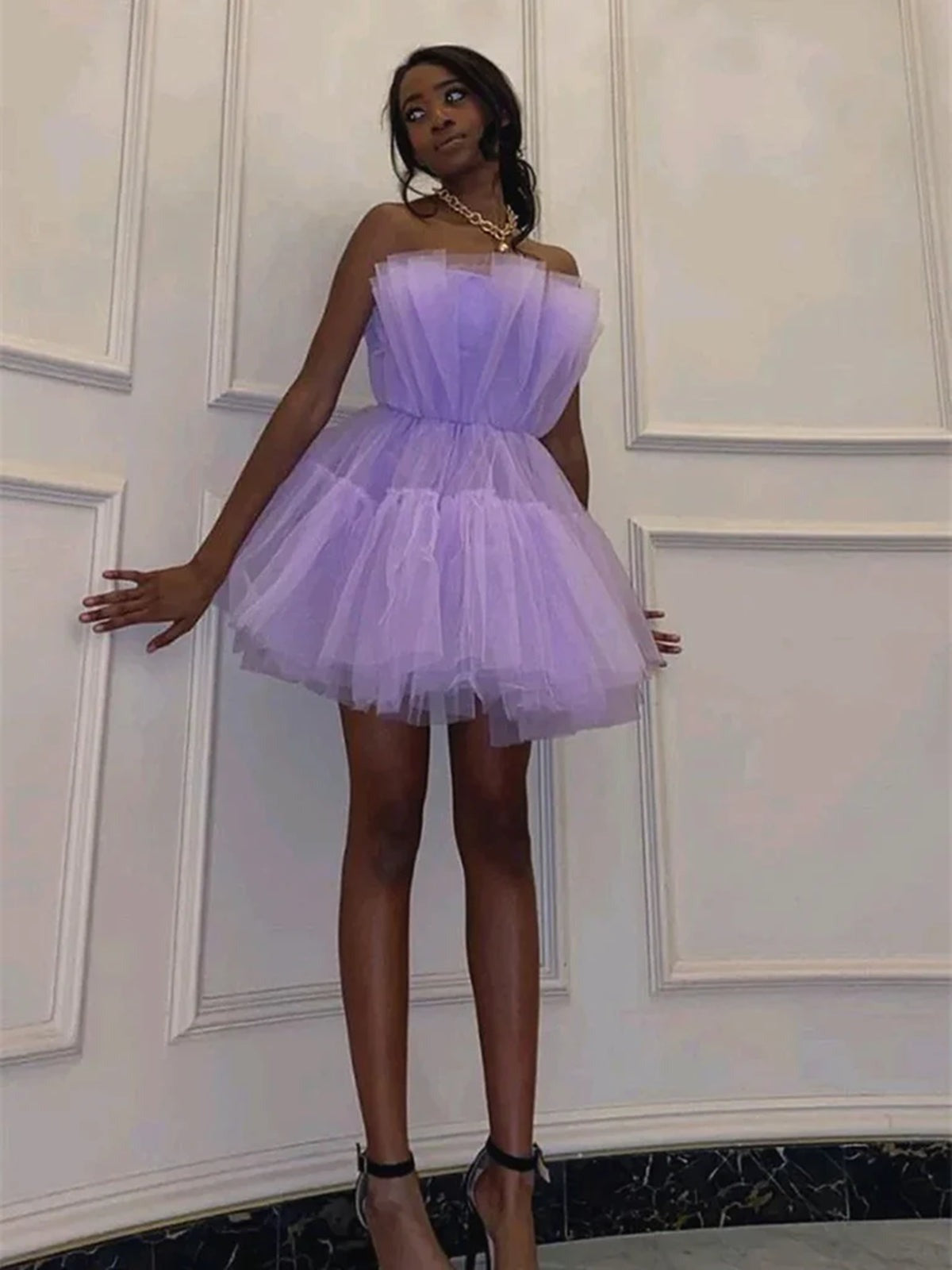 Princess  Short Tulle Prom Homecoming Dresses,  Formal Graduation Evening Dresses