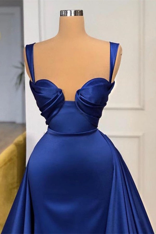 Long Strap  Prom Dress with Elegant Overskirt