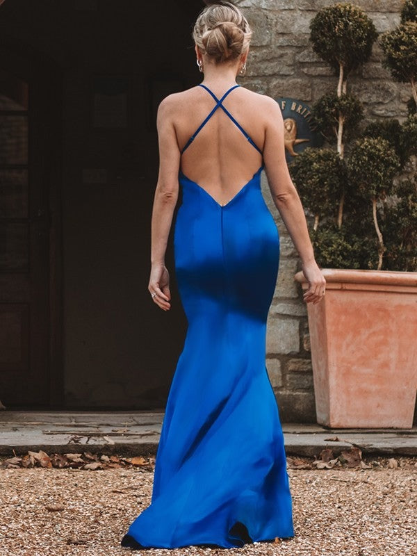 V-Neck Mermaid Prom Gown