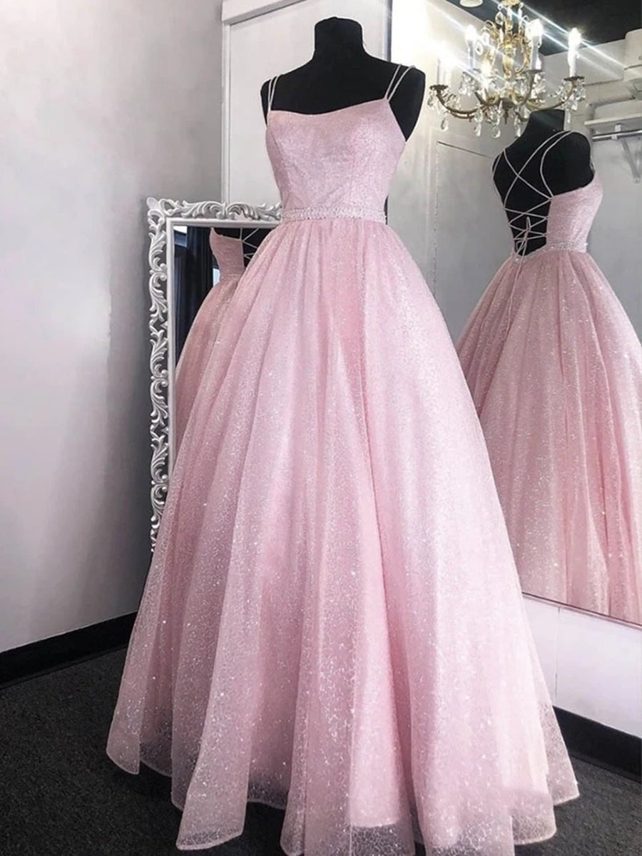 Backless Shiny Sequins Long Prom,Formal Graduation Evening Dresses