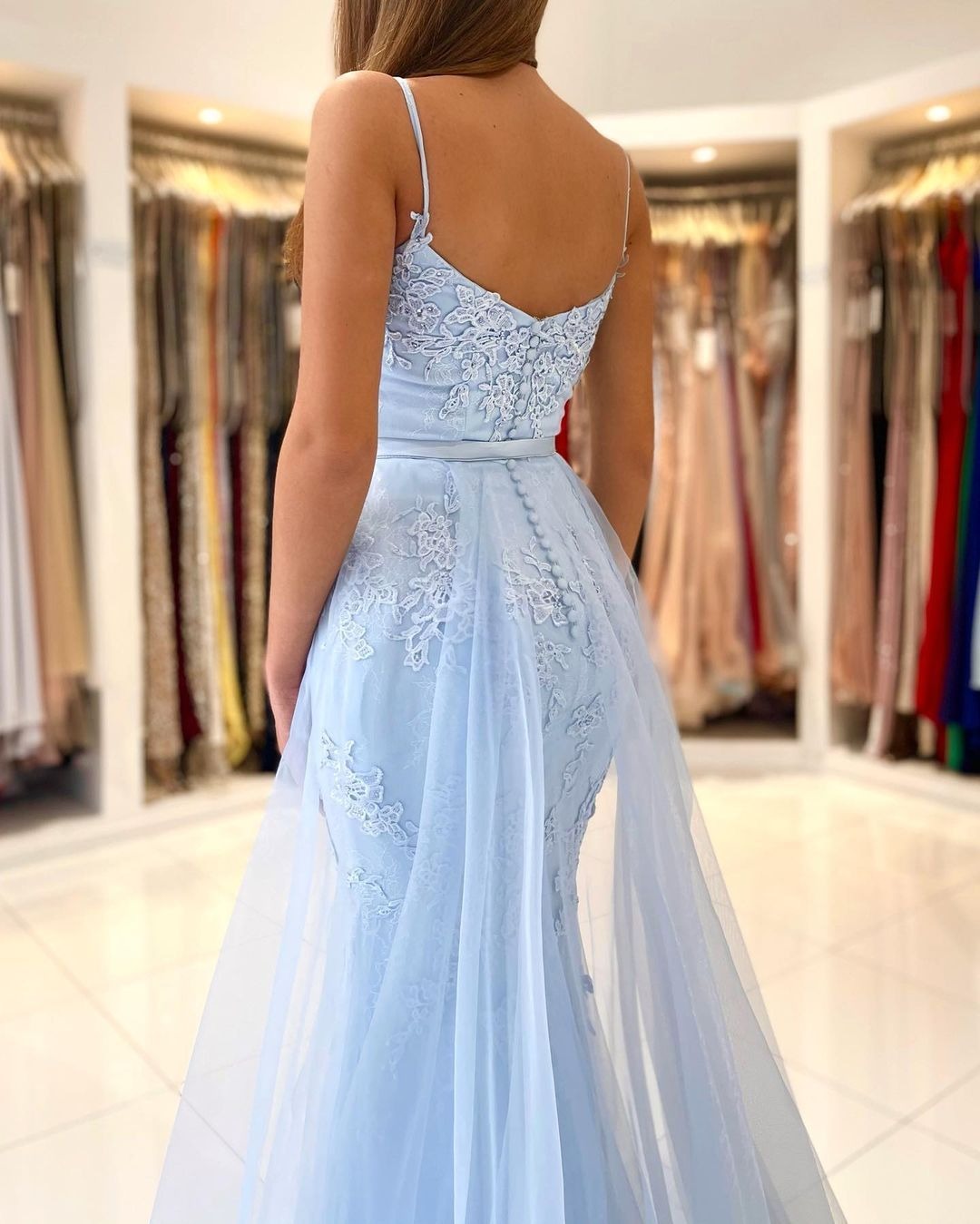 Lace Prom Dress with Mermaid Style