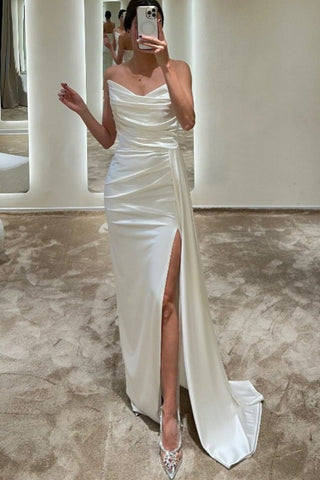 Black Sheath Sleeveless Prom Dress with Mermaid Sweep