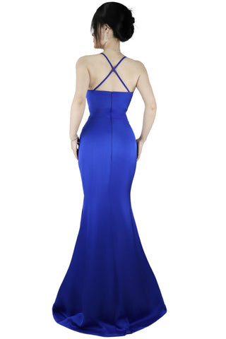 Long Spaghetti Strap  Prom Dress With Slit