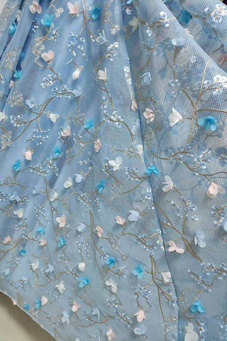 Spaghetti Straps Appliques Long Prom Dress，Evening Dress