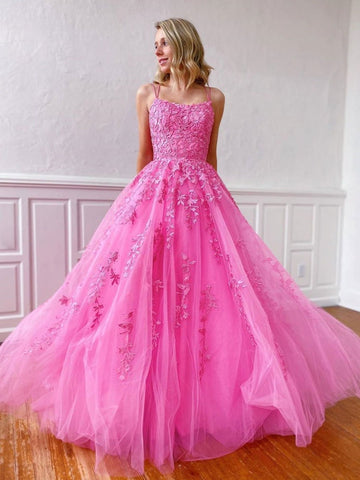 Stylish Backless  Lace Long Prom, Formal Graduation Evening Dresses