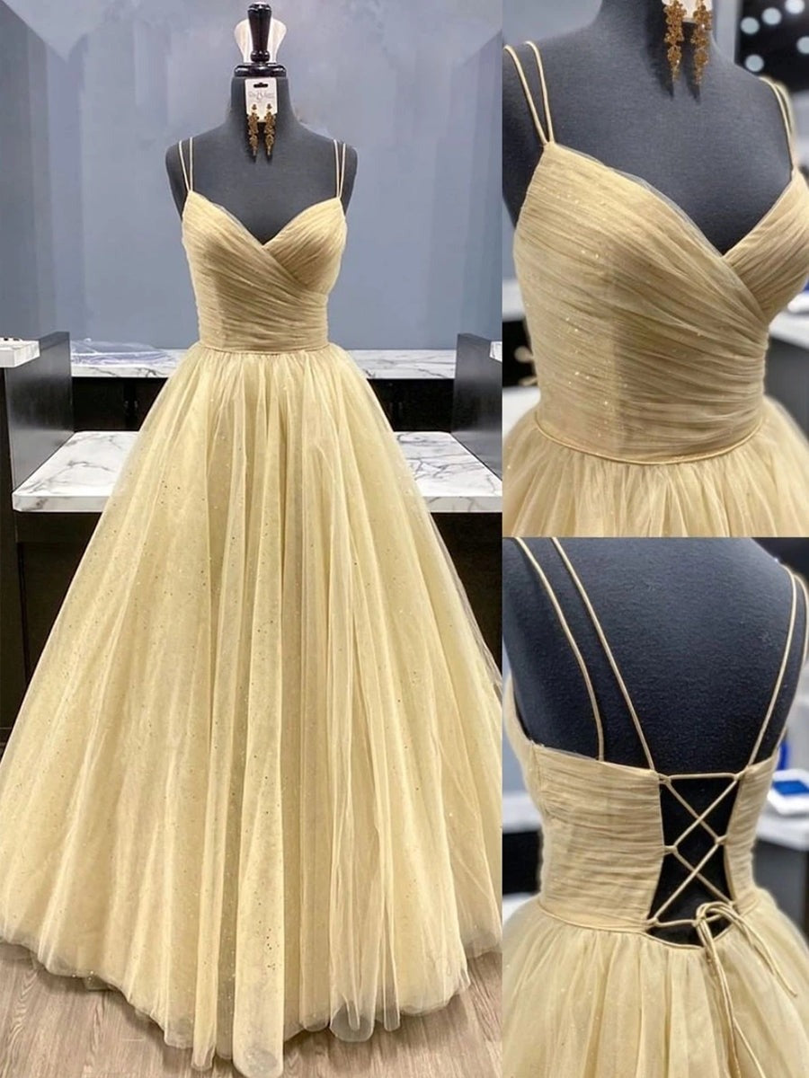 Stylish Backless V Neck  Pleated Prom, Formal Graduation Evening Dresses