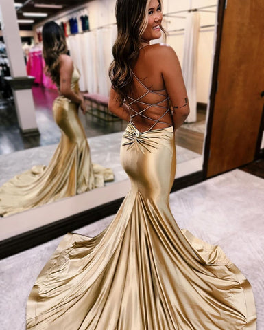 Mermaid V Neck Prom Gown with a Touch of Glamour